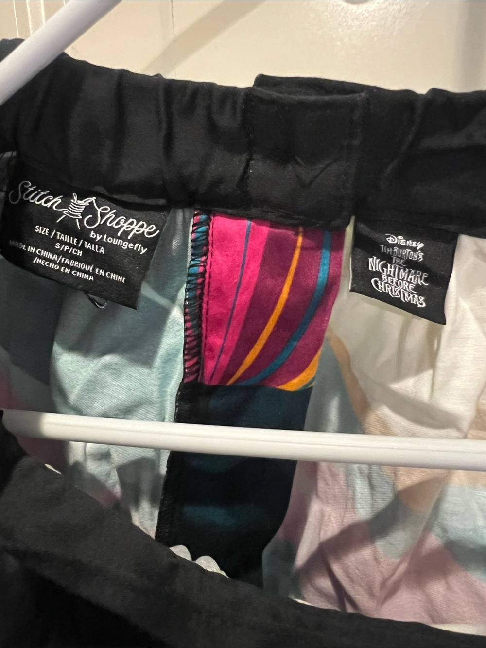 Stitch Shoppe by Loungefly NBC Black Skirt with Multicolor print